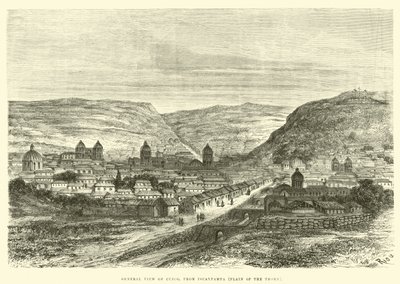 General View of Cuzco, from Iscaypampa, Plain of the Thorn by Edouard Riou